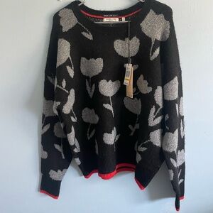 NWT Scotch and Soda black and gray sweater